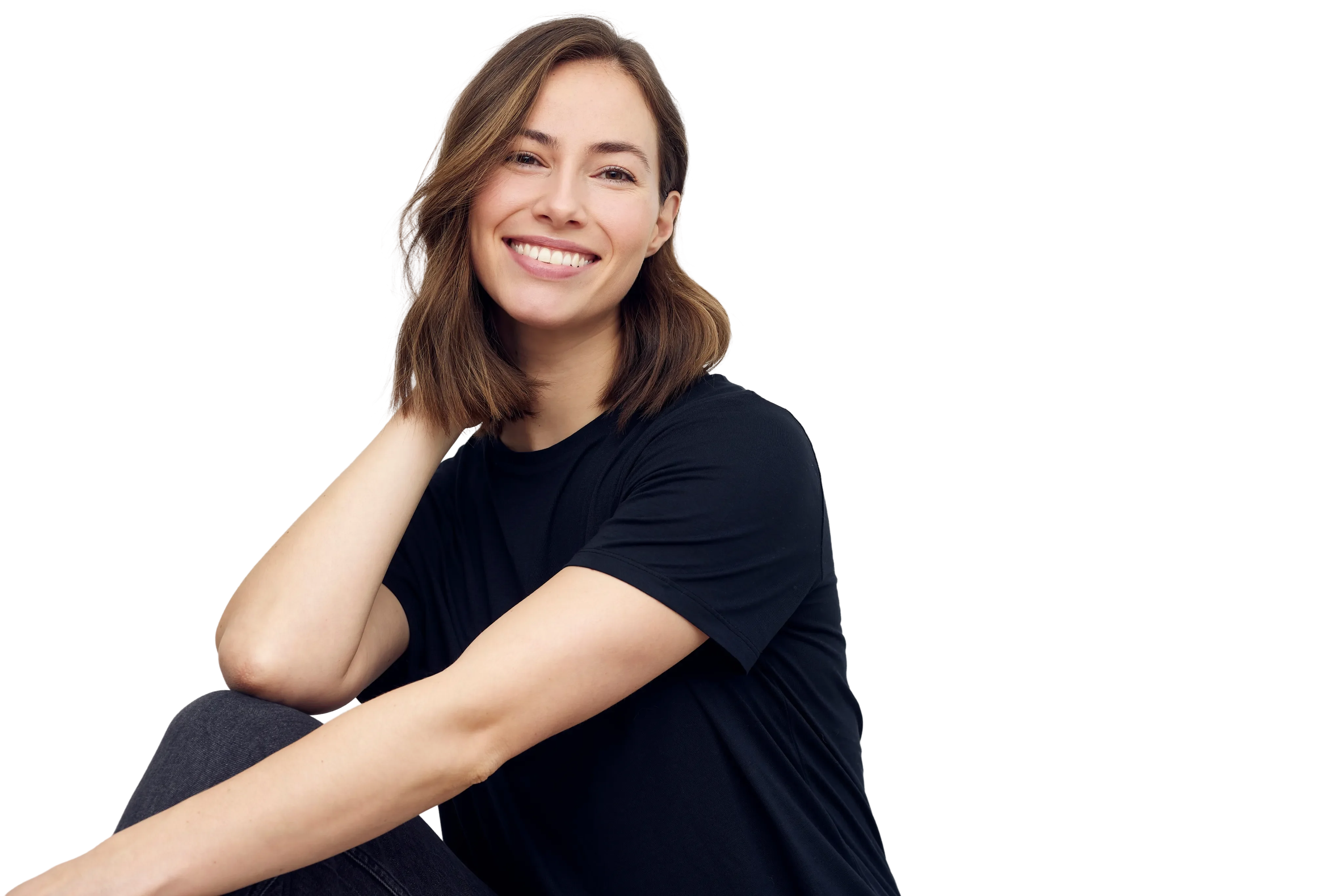 Smiling patient at Jennifer Lopez Dental