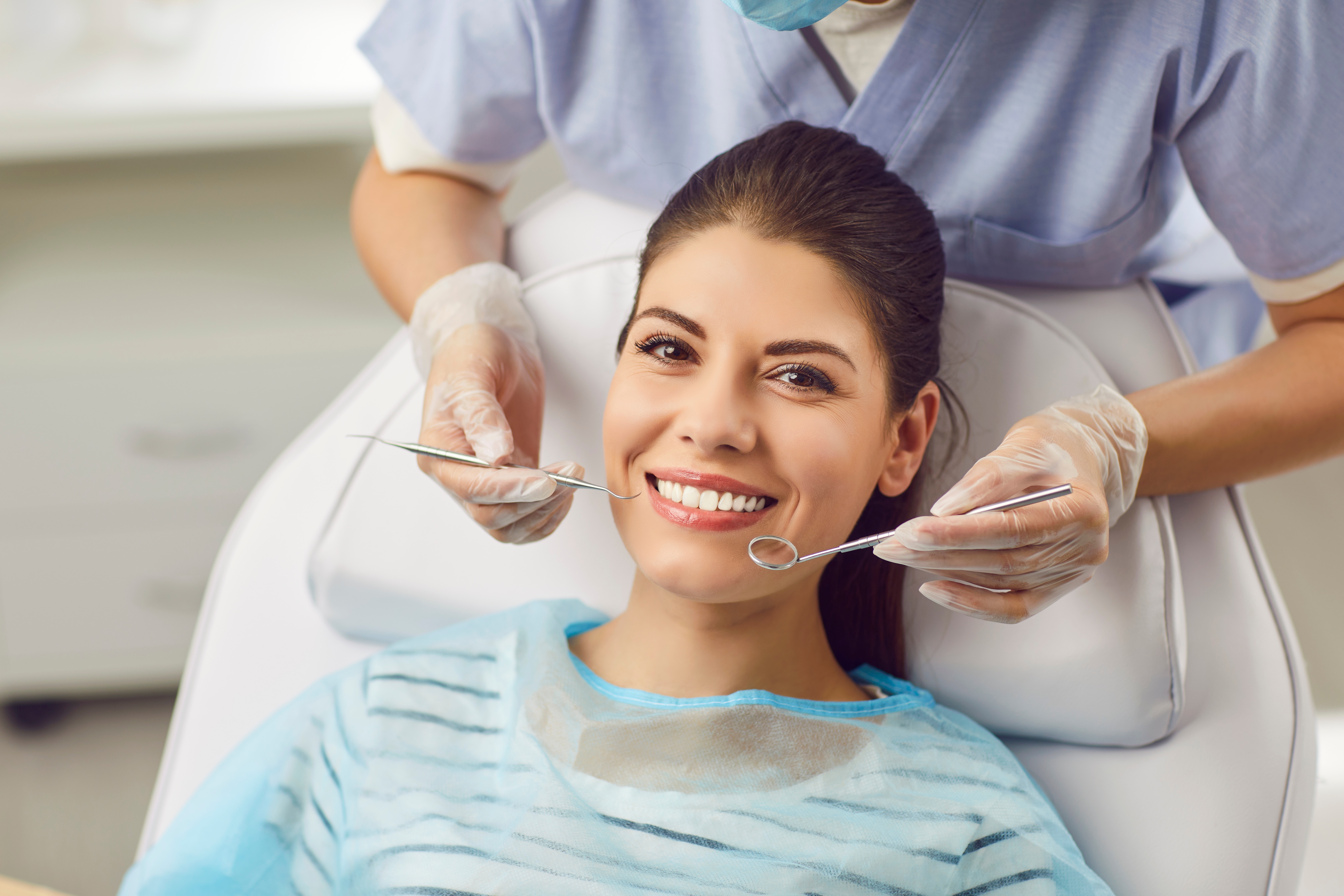 Dental team providing care